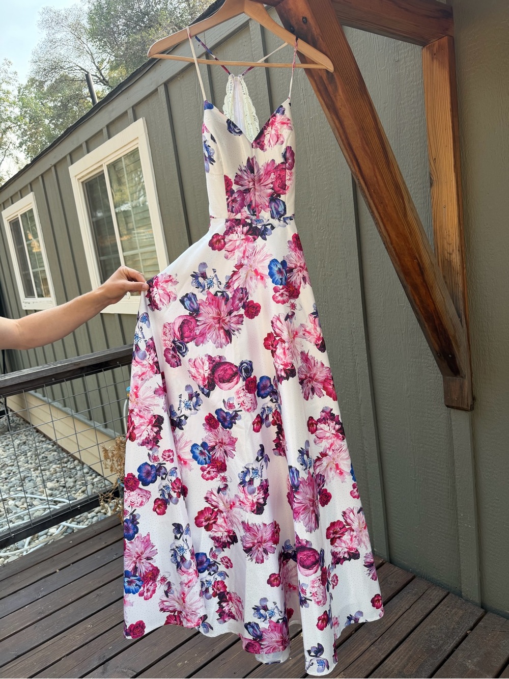 City Studio White Formal Floral Dress